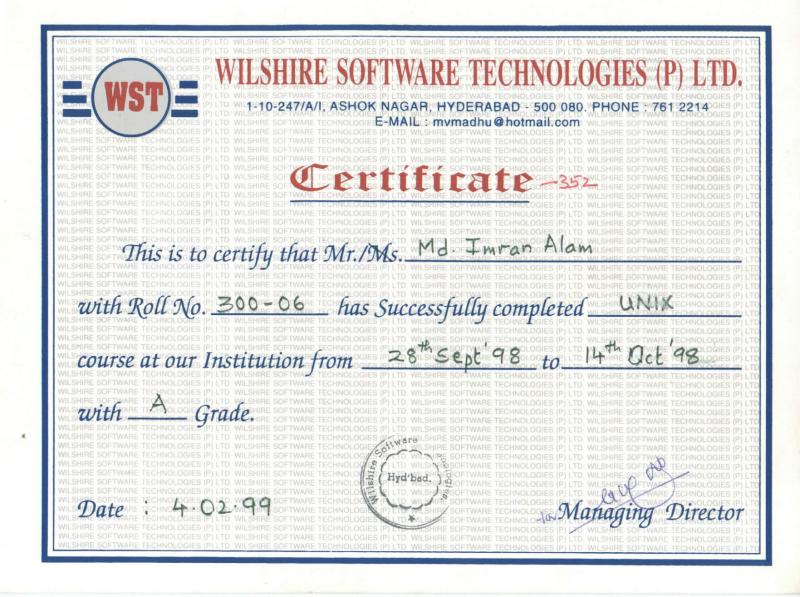 Oracle certified resume